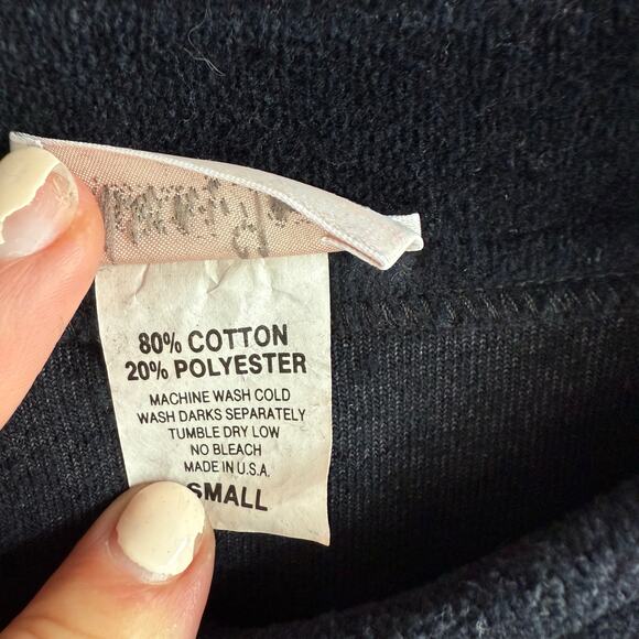 Vintage Neiman Marcus Cardigan Black Velvet Gold Embroidery Made in USA Womens S - Picture 7 of 8